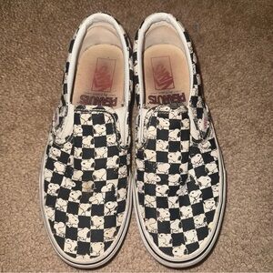 SNOOPY CHECKERBOARD VANS